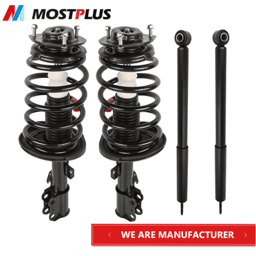 MOSTPLUS Set 4 Complete Struts Shock Absorbers for 2004-2010 Toyota Sienna Front & Rear