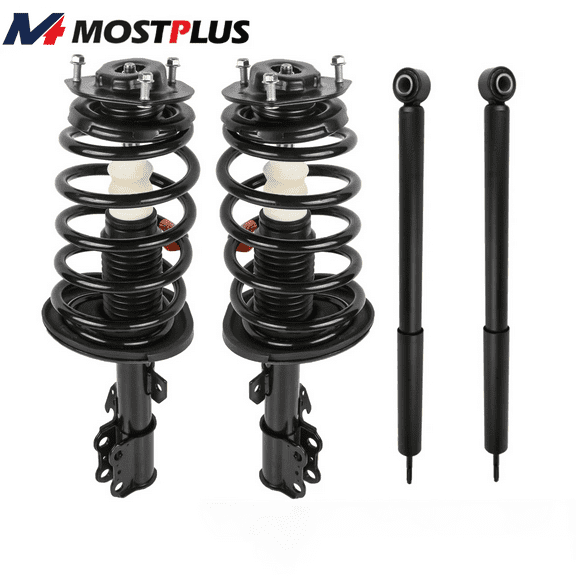 MOSTPLUS Set 4 Complete Struts Shock Absorbers for 2004-2010 Toyota Sienna Front & Rear