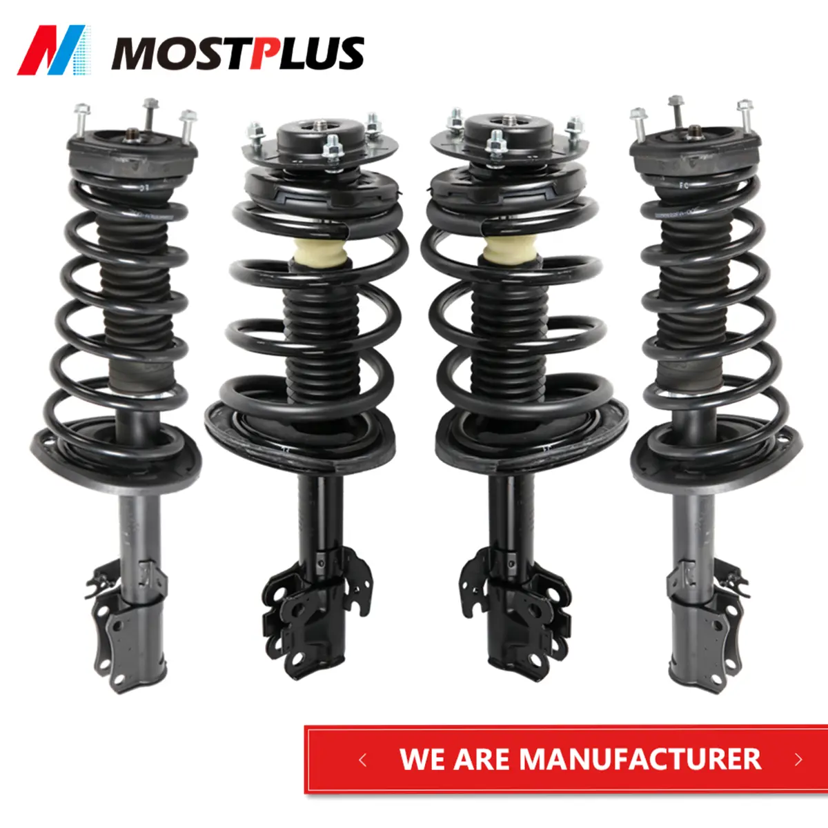 MOSTPLUS Set(4) Front+Rear Complete Shock Struts Assembly for 2007-2011 Toyota Camry