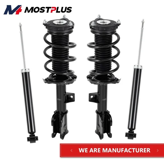 MOSTPLUS Set(4) Front Rear Complete Shock Struts Assembly for 2016-20 Kia Sorento AWD FWD
