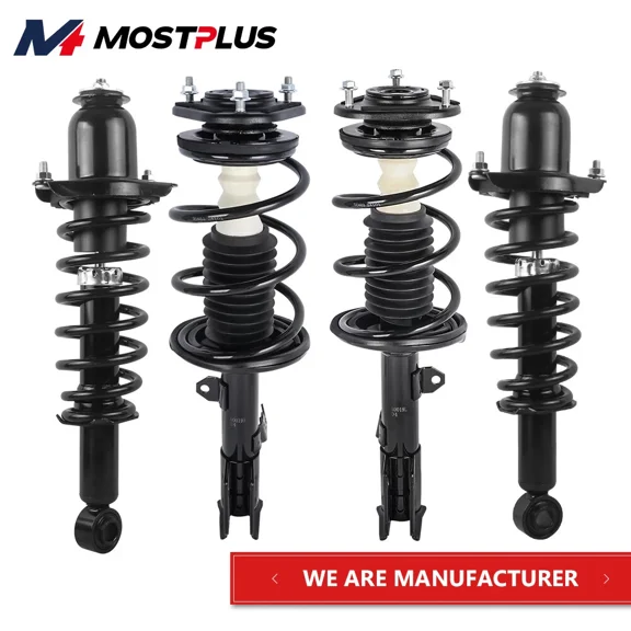 MOSTPLUS Set(4) Front Rear Complete Shocks Struts Assembly for 09-13 Toyota Corolla 1.8L