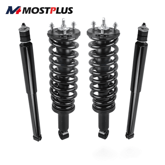MOSTPLUS Set 4 Front & Rear Complete Struts Shock Absorbers for 2001-2007 Toyota Sequoia