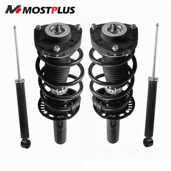 MOSTPLUS Set(4) Front+Rear Shock Absorber Struts Assembly for Volkswagen CC Passat Rabbit