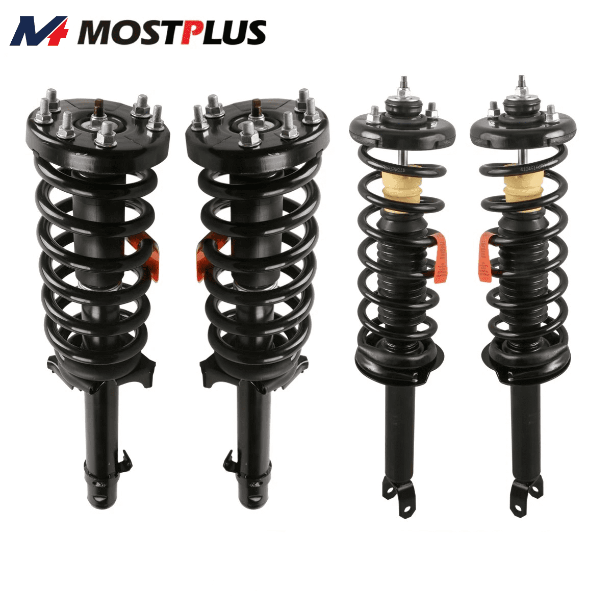 MOSTPLUS Set(4) Front+Rear Shock Struts Assembly for 2008-2012 Honda Accord 2.4L 3.5L