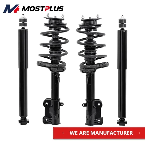 MOSTPLUS Set(4) Front+Rear Shock Struts Assembly for 2011-2014 Ford Mustang 172540252400