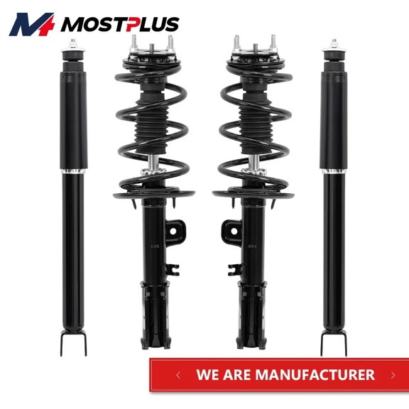 MOSTPLUS Set(4) Front & Rear Shocks Struts Assembly for 2011-2013 Ford Explorer AWD 3.5L