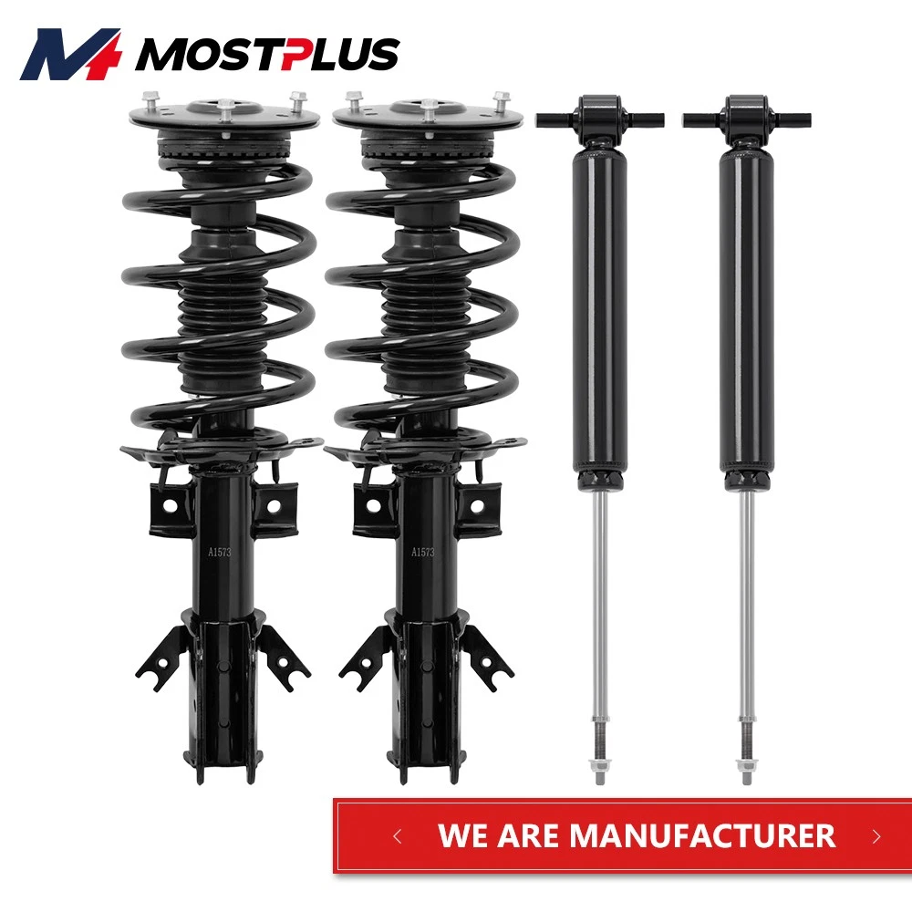 MOSTPLUS Set(4) Front+Rear Shocks Struts Assembly for 2013-2020 Ford Fusion 1.5L 2.5L FWD
