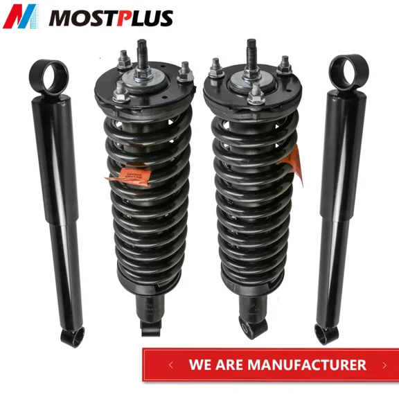 MOSTPLUS Set(4) Front Rear Shocks Struts Assembly for 98-04 Toyota Tacoma Pre Runner RWD
