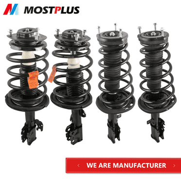 MOSTPLUS Set 4 Front & Rear Strut Shocks w/ Coil Spring for 04-06 Toyota Camry Solara ES330