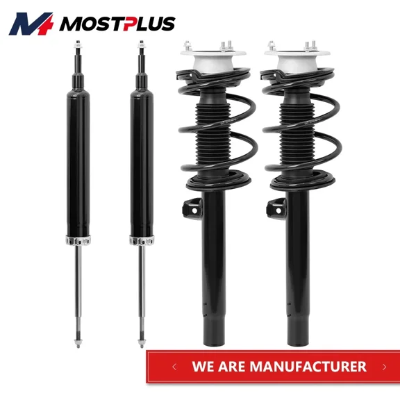 MOSTPLUS Set(4) Front Rear Struts Shocks Absorber for 2006 BMW 325i E90 RWD 3.0L 2.5L