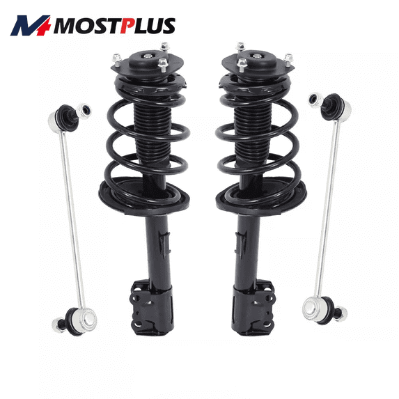 MOSTPLUS Set(4) Front Struts Assembly Sway Bar Links for 2008-2011 Toyota Highlander 3.5L