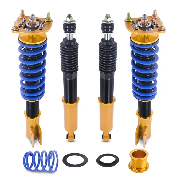 MOSTPLUS Set(4) Full Coilovers Suspensions Struts Assembly for 1994-2004 Ford Mustang