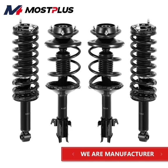 MOSTPLUS Set(4) Shock Struts Coil Spring Assembly for 2000-2004 Subaru Outback 2.5L 3.0L