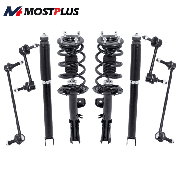 MOSTPLUS Set(8) Front & Rear Shocks Struts w/ Sway Bars for 2013-2018 Ford Explorer AWD