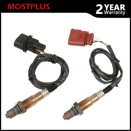 MOSTPLUS Set of 2 Up & Downstream O2 Oxygen Sensor For Audi A4 A8 TT VW Passat Beetle Golf