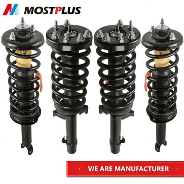 MOSTPLUS Set of 4 Front & Rear Shock Struts Assembly for 2008-2012 Honda Accord 2.4L 3.5L