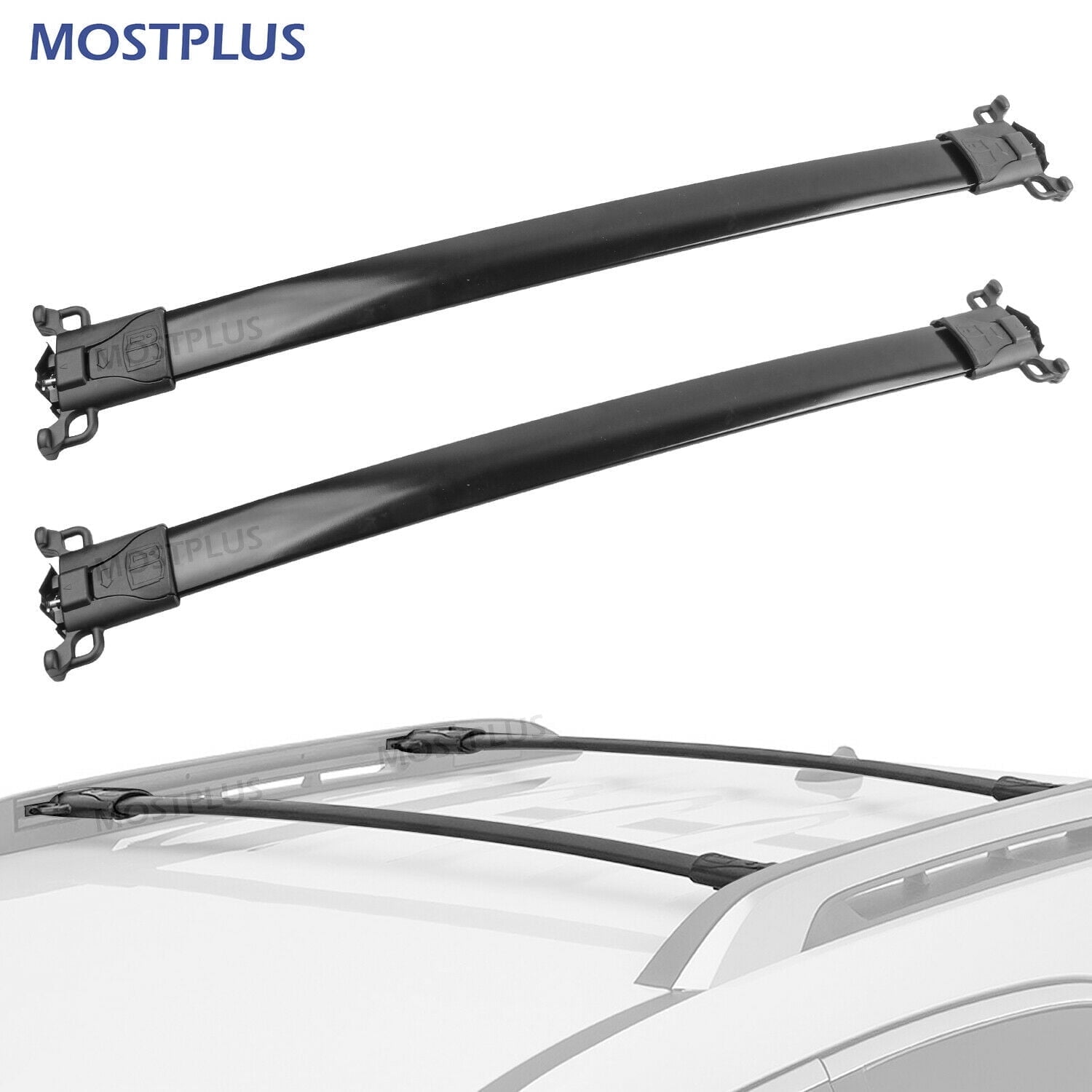 MOSTPLUS Top Roof Rack Luggage Carrier Cross Bar for 2010-2017 Chevy Equinox GMC Terrain
