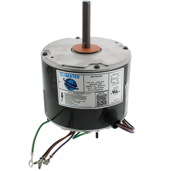 MOT11051 - ClimaTek Upgraded 1/4 HP Condenser Fan Motor Fits Trane