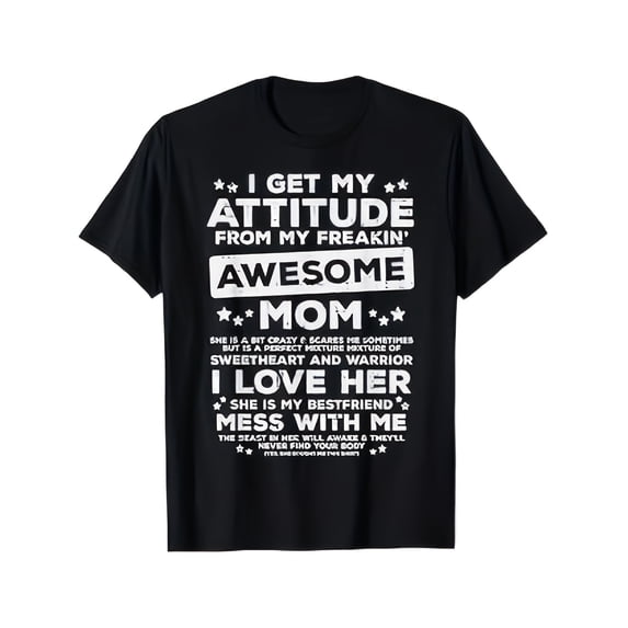 MOTHER AND SON MOTHER AND SON3 t shirt Mens Motivational Tee Tees