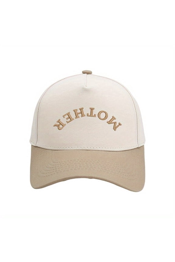 MOTHER Embroidered Trucker Hat for Women - Color Block Baseball Cap | Vintage Summer Casual