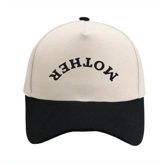 MOTHER Embroidered Trucker Hat for Women - Color Block Baseball Cap | Vintage Summer Casual