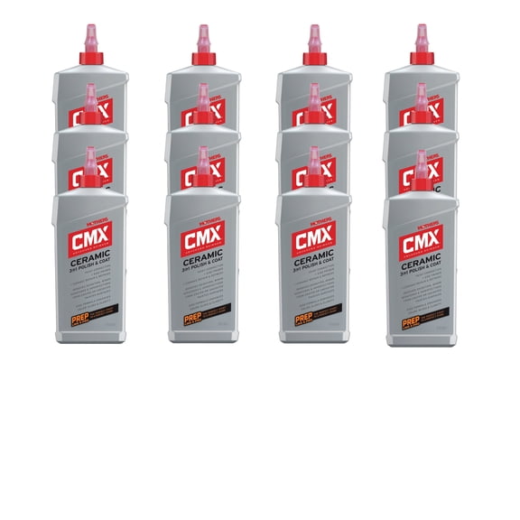 Mothers CMX Ceramic 3-in-1 Polish & Coat Automotive Polishes, 16 oz, 12 Pieces 12 Pack