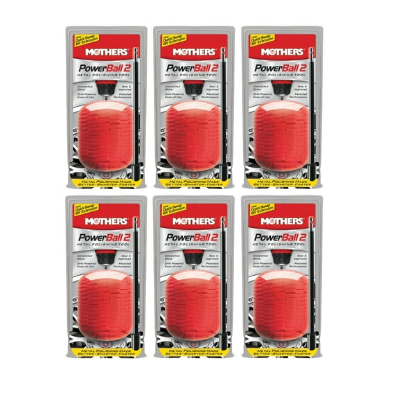 MOTHERS 05143 Powerball 2 - 6 PACK - 10" Quick Swap Bit Extension - Polishing Tool with 10" Quick Swap Bit Extension