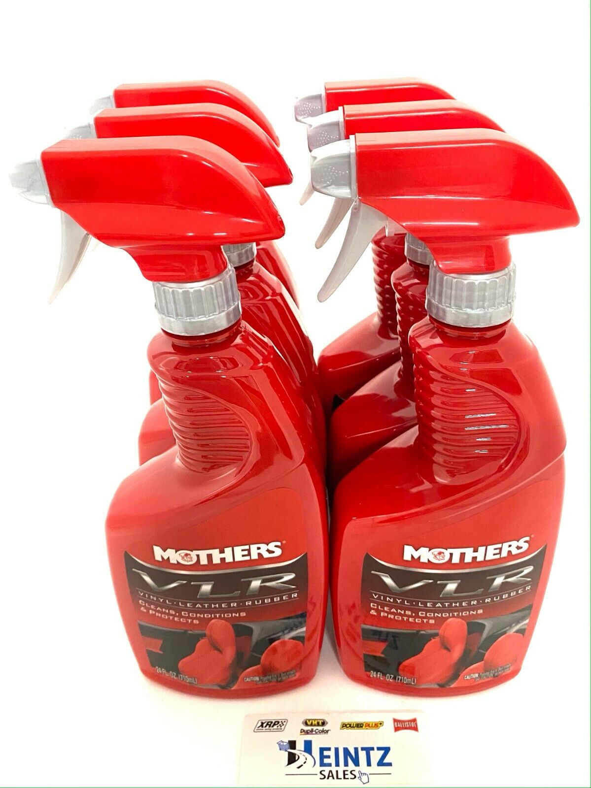 MOTHERS 06524 VLR Vinyl Leather Rubber Care 6 PACK - Conditions & Protects  - 24 oz. 