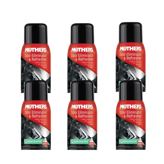 MOTHERS 06810 Odor Eliminator & Refresher 6 PACK - Fragrance Free - Fogger - 2 oz.