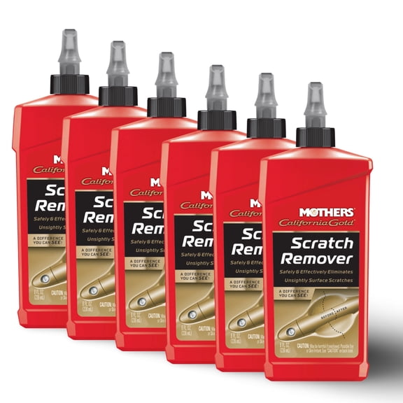 Mothers California Gold Scratch Remover Automotive Cleaners 08408, 8 oz, 6 Pieces 6 Pack