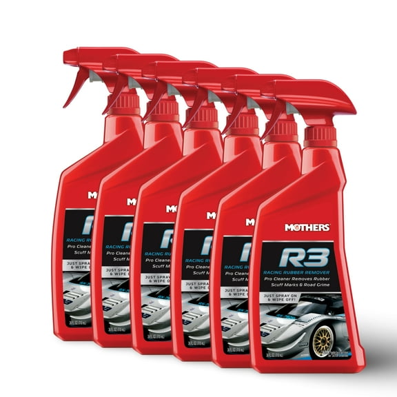 MOTHERS 09224 R3 - Racing Rubber Remover 6 PACK - Removes grime, dirt & soil - 24 oz.