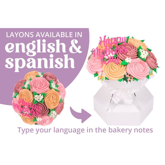 MOTHERS DAY ROSETTES CUPCAKE BOUQUET