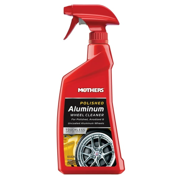 Mothers Aluminum Wheel Cleaner - 24 oz, Non-Corrosive Formula, Built-In Pump, Easy Clean, Multicolor