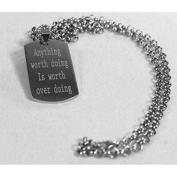 MOTIVATIONAL POSITIVE QUOTES SOLID THICK STAINLESS STEEL SHINE