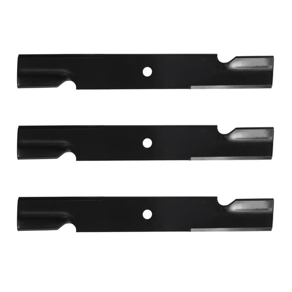 MOTIVITY 3 Pack Notched High Lift Mower Blade Compatible with AYP Encore Exmark Husqvarna John Deere Scag Toro 52" Decks