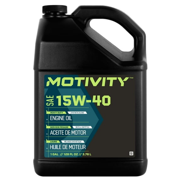 MOTIVITY Heavy Duty 15W-40 Engine Oil Synthetic Blend, API CK-4, Advanced Protection for Diesel Engines, 1 Gallon