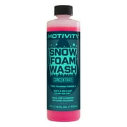 MOTIVITY Snow Foam Car Wash Soap, Concentrated Formula, Safe for Use on Cars, Trucks, Motorcycles, Powersports, RVs, Works with Foam Cannon, Foam Gun, or Pressure Washer, Cherry Scented - 16 fl oz