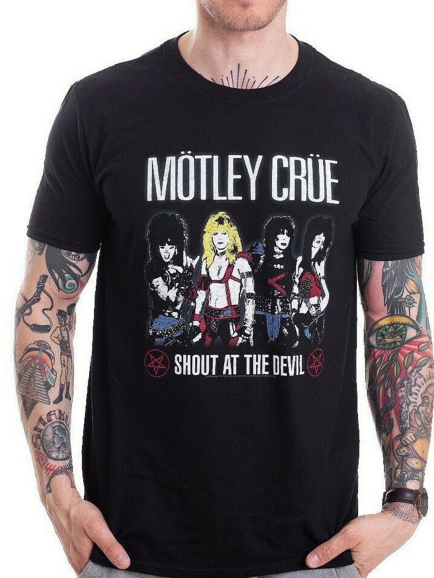 MOTLEY CRUE T-shirt Shout At The Devil Licensed Concert Slim Fit Tee