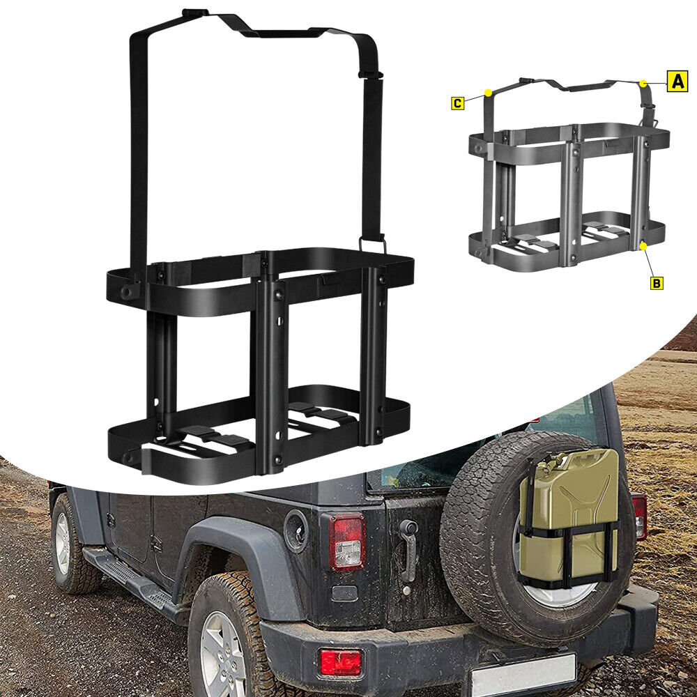 MOTMAX 1-Piece Jerry Can Holder Mount (20L Gas), Black - image 1 of 8