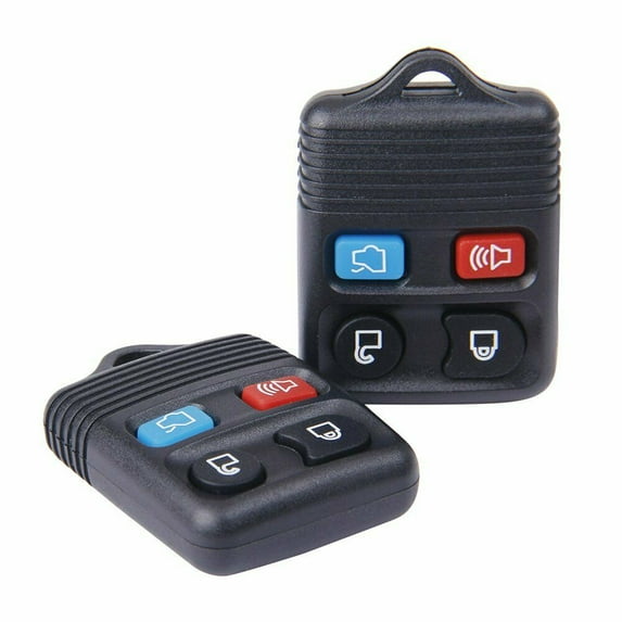MOTMAX 2 Pack 4 Button Keyless Entry Remote Control Key Fob for Ford, Black