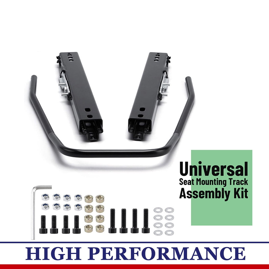 MOTMAX Universal Car Seat Sliders Seat Mounting Track, Dual Locking