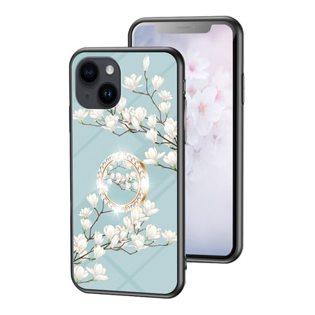 This MOTO Edge50 Neo phone case comes with a 360° rotating metal ring, making it convenient to carry. It features a magnetic stand and a floral pattern.