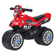 Waddle Foot-to-Floor Motorcycle Ride-On Toy with Sounds, Red