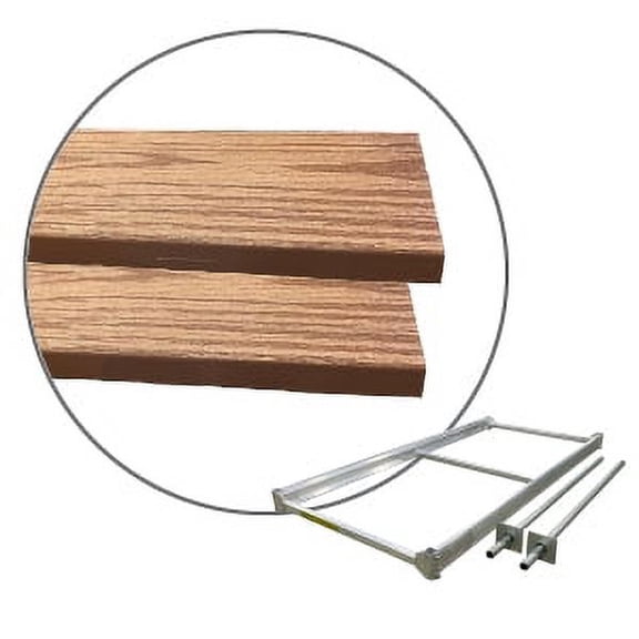 MOTOALLIANCE Composite Dock Boards Kit with Aluminium Frame, PVC Interior, and ASA Coating. Durable Heavy Duty Decking all Pre Cut for Self Assembly with MOTOALLIANCE 8' x 4' Dock Frame.