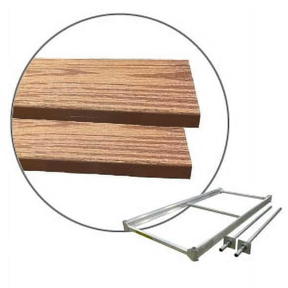 MOTOALLIANCE Composite Dock Boards Kit with Aluminium Frame, PVC Interior, and ASA Coating. Durable Heavy Duty Decking all Pre Cut for Self Assembly with MOTOALLIANCE 8' x 4' Dock Frame.