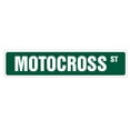 thumbnail image 1 of MOTOCROSS Street Sign dirtbike motorcycle garage motor cycle | Indoor/Outdoor |  30" Wide, 1 of 5
