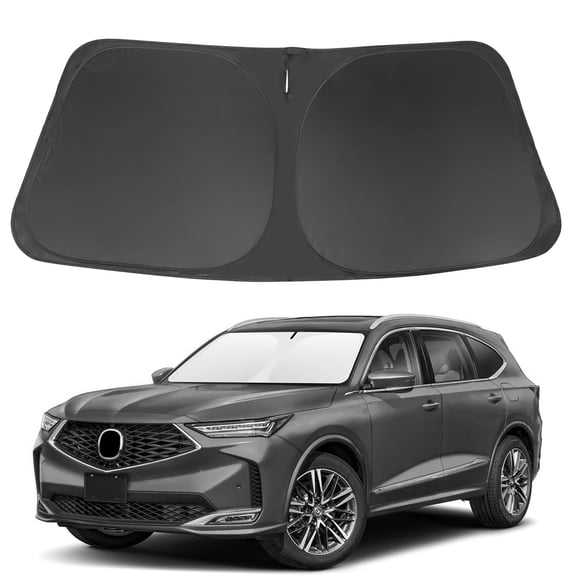MOTOMATE Custom Fit Windshield Sun Shade for Acura MDX 2021-2024, Foldable Sun Visor Protector Blocks UV Rays & Heat