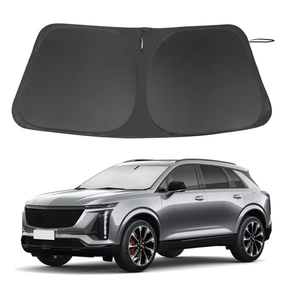 MOTOMATE Custom Fit Windshield Sun Shade for Cadillac XT5 2017-2024, Foldable Sun Visor Protector Blocks UV Rays & Heat