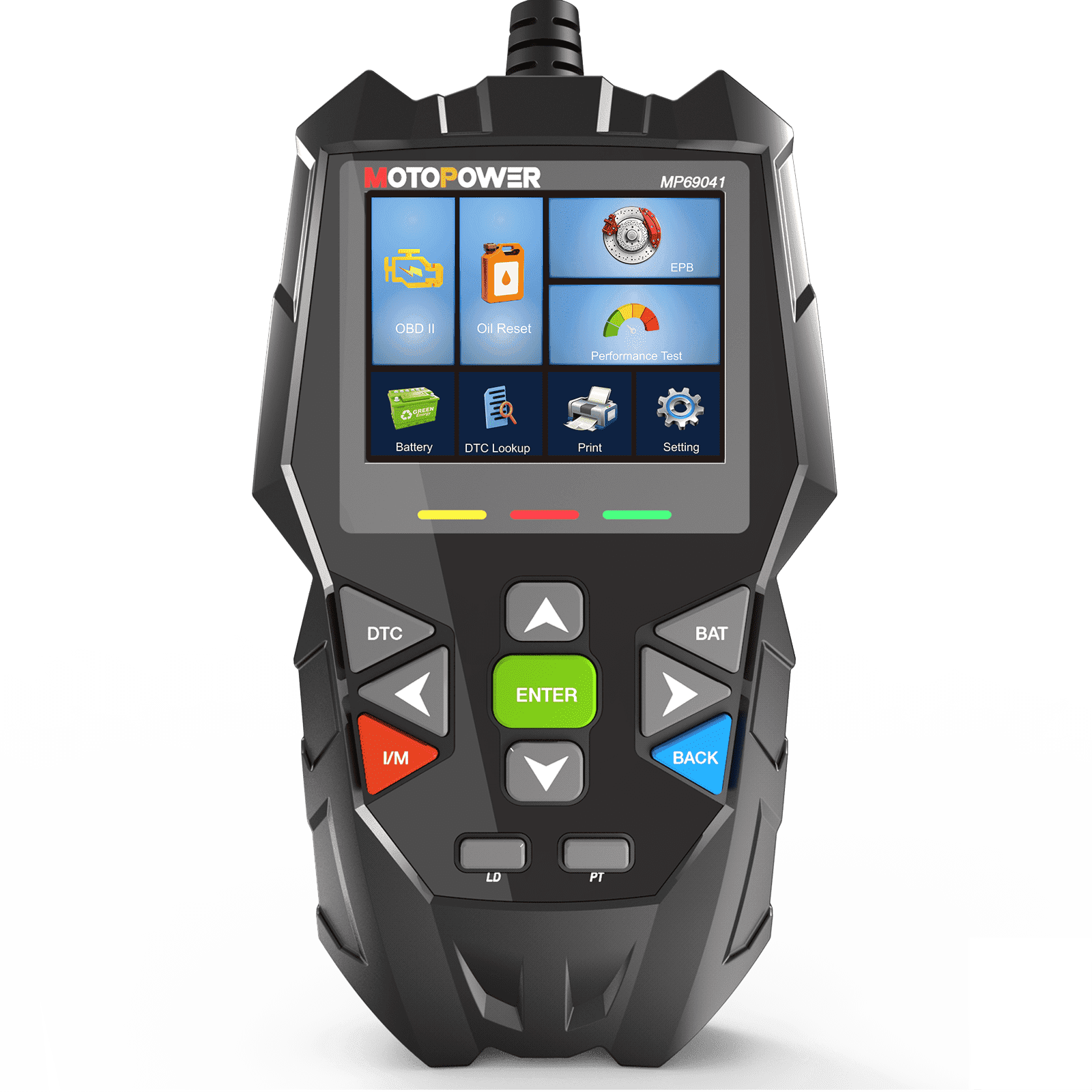 MOTOPOWER Car OBD2 Scanner Check Engine Fault Code Reader Diagnostic Scan Tool, Oil Reset, EPB Reset, Performance Test