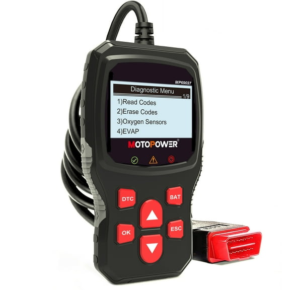 MOTOPOWER Car OBD2 Scanner Code Reader Engine Fault Code Reader Scanner Diagnostic Scan Tool